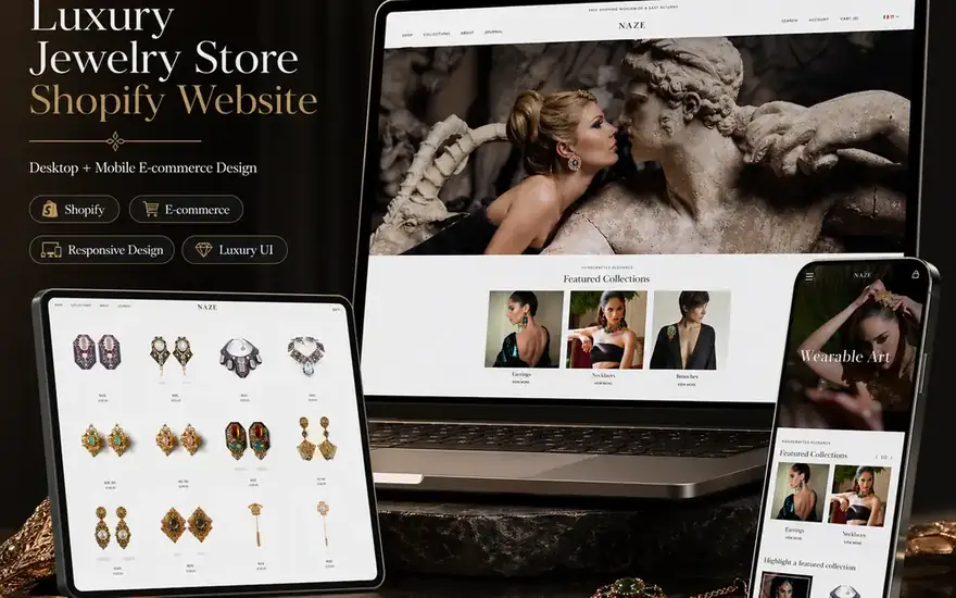 NAZE website design