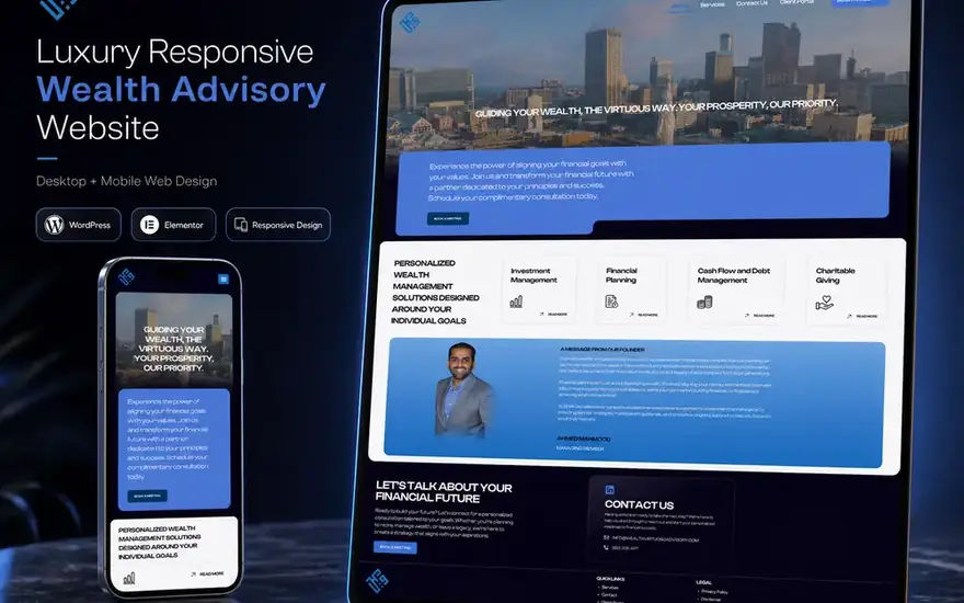 Wealth Virtuoso Advisory website design